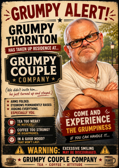 Grumpy Thornton is here Grumpy Thornton is here
